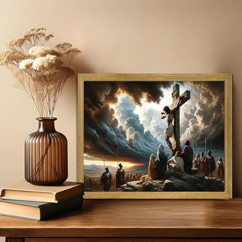 Jesus Paint by Numbers Kit for Adults Framed Canvas, Frameworkless - Image 5