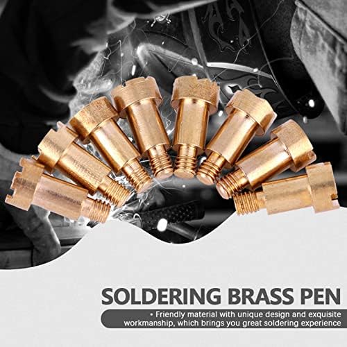 23PCS Burning Pen Tips, Metal Repeatable Stencil Soldering Pen Tip Soldering Iron Kit Stippling Tool for Pyrography Working Carving - Image 2