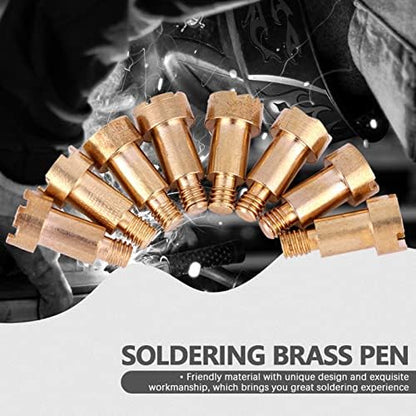 23PCS Burning Pen Tips, Metal Repeatable Stencil Soldering Pen Tip Soldering Iron Kit Stippling Tool for Pyrography Working Carving - Image 2