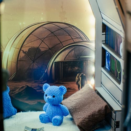 ANAVRIN Book Nook Kit DIY Mars Revelation 62 3D Wooden Booknook for Adults, Teens and Book Lovers, Bookshelf Insert Library Decor, Creative Gift for Family, Friends, and the Elderly - Image 5