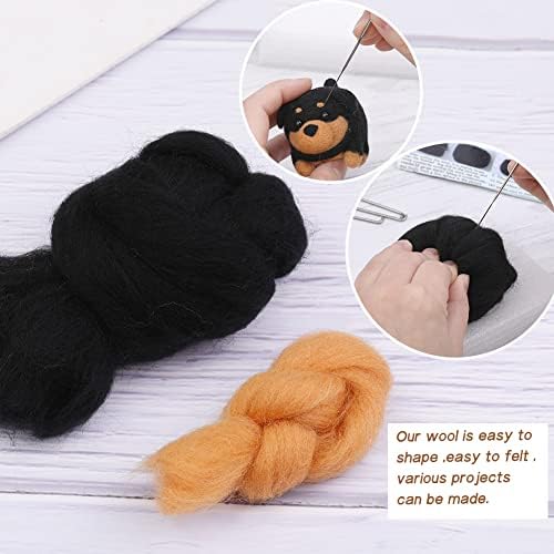 QMNNMA Needle Felting Kits for Beginners, Norwegian Dog Wool Felting Kit - Image 5