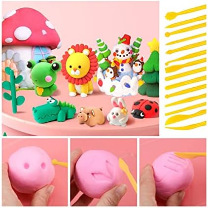 Langqun 41pcs Plastic Polymer Clay Art Tools Set for Kids Adults,Knives Pottery Tools,Ceramic Supplies for Engraving, Embossing, Shaping,Sculpting,Modeling - Image 6
