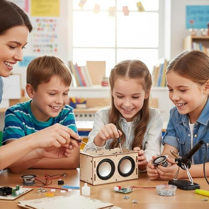STEM Projects for Kids Crafts Summer Camp Activities Gifts for 7 8 9 10 11 12 13 14 15+ Year Old Boys Girls Teens Toys Building Engineering Circuits Kit Science DIY Speaker Cool Gadgets Electronics - Image 5
