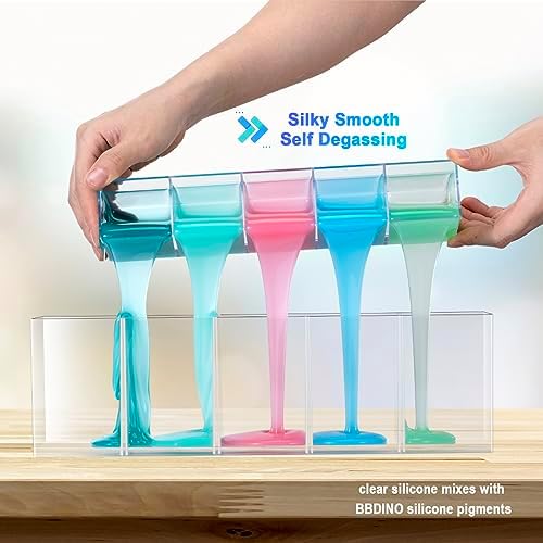 BBDINO Silicone Mold Making Kit 30A Platinum Liquid 2.42 lbs Translucent - Image 6