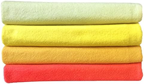 4pcs Thick 1.4mm Soft Felt Fabric Sheet Assorted Color Felt Pack DIY Craft Sewing Squares Nonwoven Patchwork (92x90cm Yellow) - Image 4