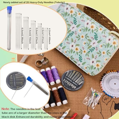 Bobode Travel Cute Hand Sewing Kit with 130PCS Sewing Accessories - Image 4