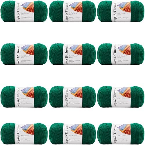 MICHAELS Bulk 12 Pack: Soft Classic™ Solid Yarn by Loops & Threads® by CraftSmart