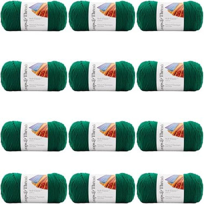 MICHAELS Bulk 12 Pack: Soft Classic™ Solid Yarn by Loops & Threads® by CraftSmart