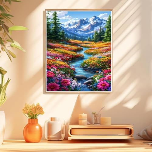 KICHANG Landscape Paint by Numbers Kit for Adults Beginner (Without Frame) - Image 3