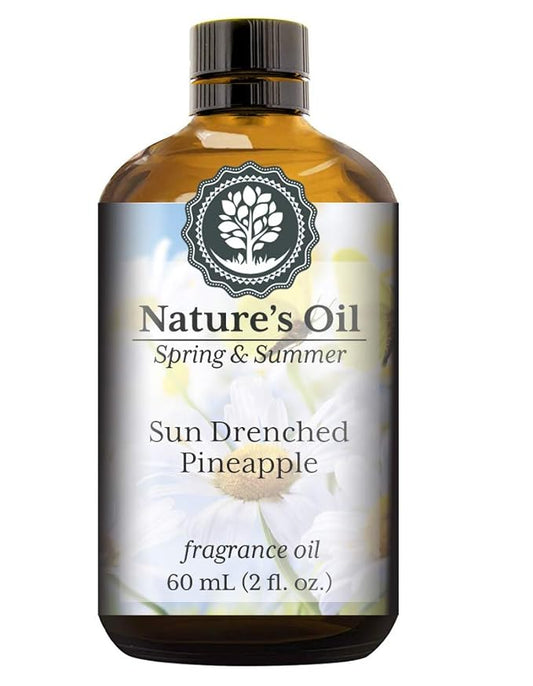 Sun Drenched Pineapple Fragrance Oil (60ml) For Diffusers, Soap Making, Candles, Lotion, Home Scents, Linen Spray, Bath Bombs, Slime