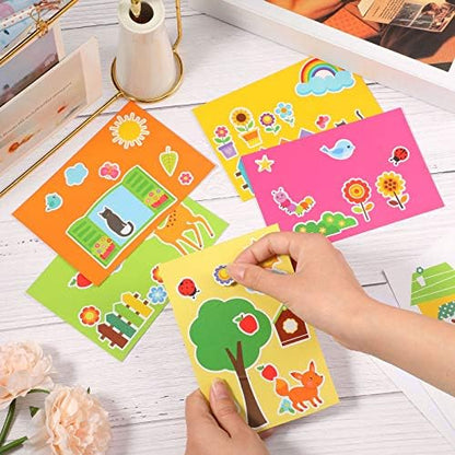 Outus 15 Pcs Card Making Kits for Kids, Handmade DIY Greeting Cards - Image 7