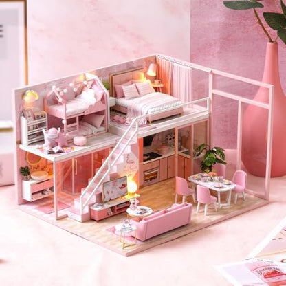 DIY Miniature Dollhouse Kit with Furniture Plus Dust Proof & Music Movement - Image 2