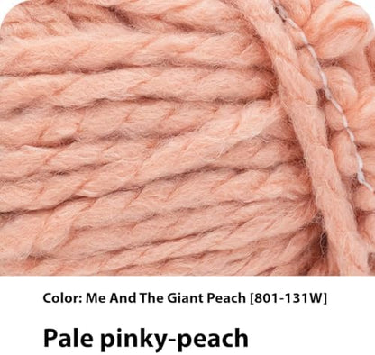 Lion Brand Yarn InstaKnit Beginner Yarn for Knitting, Me and The Giant Peach, 1 Pack - Image 2
