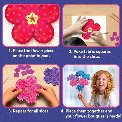 Skillmatics Poke-in Art – Flower Bouquet, Wood Craft Kit, Gift for Kids - Image 4