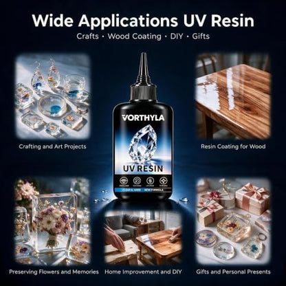 Clear UV Resin Kit for Jewelry Making, Fast Curing Hard Type - Image 5