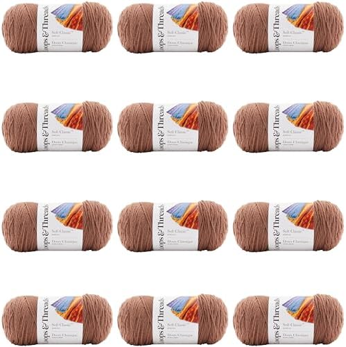 MICHAELS Bulk 12 Pack: Soft Classic™ Solid Yarn by Loops & Threads® by CraftSmart