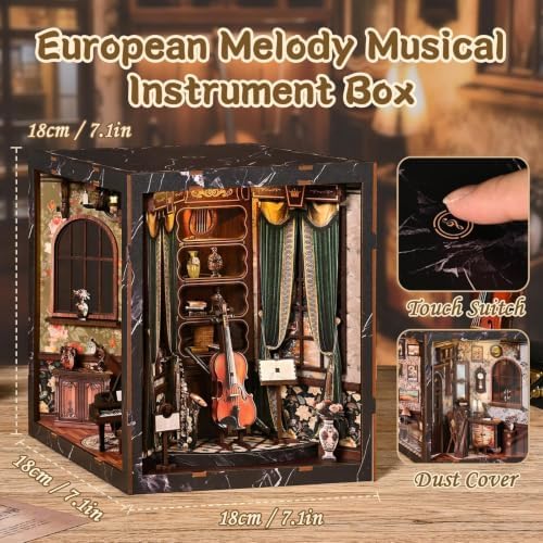 Book Nook for Adults - Four Sides Uniquely Styled Miniature House Kit - Image 5