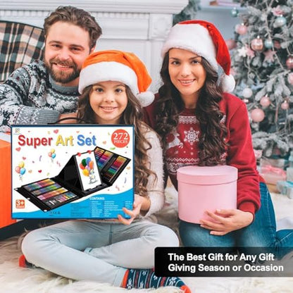 Art Supplies, 272 Pack Art Set Crafts Drawing Kit for Kids Girls Boys Teens - Image 3