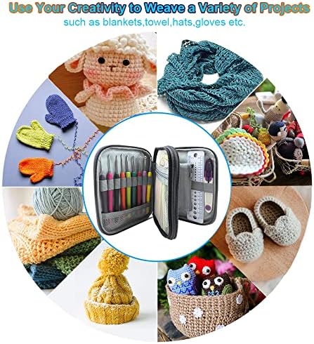 100pcs Crochet Hooks Set in Case Ergonomic Soft Grip Handles Weave Yarn Knitting Needles Kit and Crochet Needle Accessories Crochet Kit Complete Crochet Set for Beginners and Experiecced Crochet Lover - Image 6