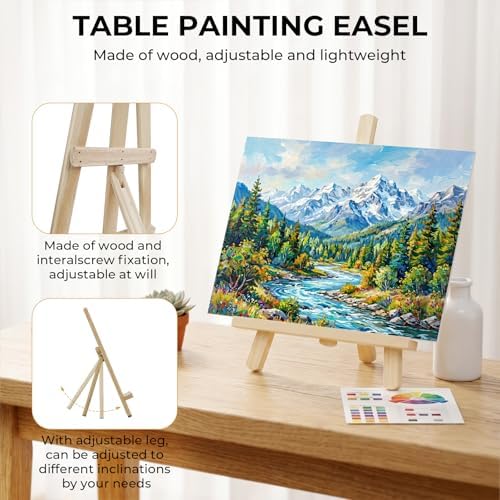 Nicpro 92PCS Acrylic Paint Canvas Set for Adults with 48 Paint for Artist - Image 7