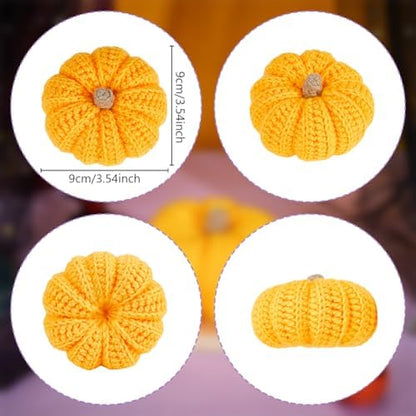 ACRNIGHEET 6PCS Pumpkin Crochet Starter Kit Halloween Crafts Gifts for Adults DIY Crochet Kit for Adults Beginners Knitting Supplies for Beginners with Step-by-Step Instruction and Video Tutorials - Image 3