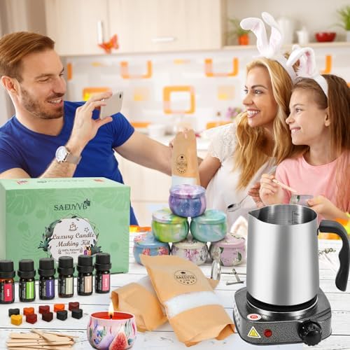 SAEUYVB Candle Making Kit,Candle Making Kit for Adults with Wax Melter - Image 6