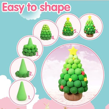 Air Dry Clay 48 Colors，Modeling Clay for Kids, with 3 Sculpting Tools and 6 Sheets Dinosaur Stickers, Safe & Non-Toxic, DIY Molding Clay Gift for Boys and Girls - Image 4