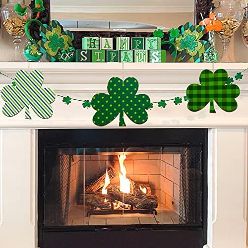 Large Size 7" Wooden Shamrock St. Patrick's Day Ornaments to Paint,Shamrocks Wooden DIY Blank Unfinished Round Wood Discs Ornament for Crafts Hanging Decorations(10PCS) - Image 5