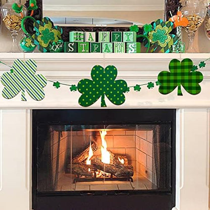 Large Size 7" Wooden Shamrock St. Patrick's Day Ornaments to Paint,Shamrocks Wooden DIY Blank Unfinished Round Wood Discs Ornament for Crafts Hanging Decorations(10PCS) - Image 5