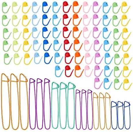 118 Pcs Stitch Markers for Crocheting Knitting Stitch Holders for Knitting by Jupean