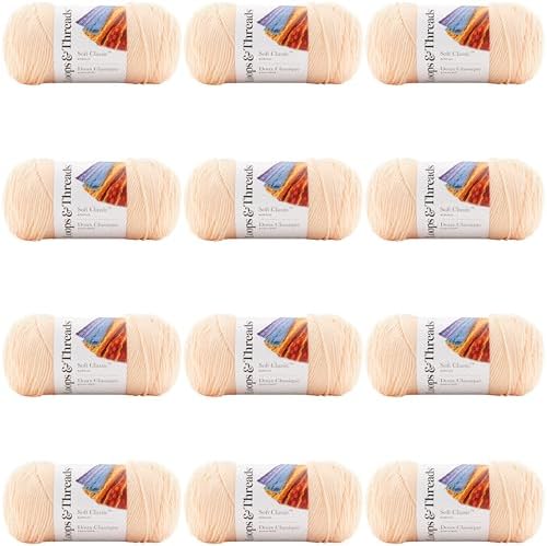 MICHAELS Bulk 12 Pack: Soft Classic™ Solid Yarn by Loops & Threads® by CraftSmart