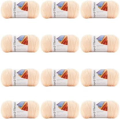MICHAELS Bulk 12 Pack: Soft Classic™ Solid Yarn by Loops & Threads® by CraftSmart