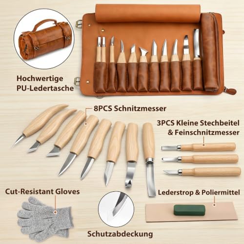 Wood Carving Kit Deluxe-Whittling Knife, Wood Carving Knife Set - Image 4