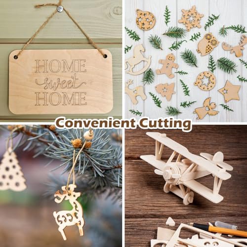 Blisstime 16PCS 4x6 Inch Wood Squares Unfinished Square Wood Pieces for Crafts,Painting, Writing, DIY Supplies, Engraving and Carving, Home Decorations (4x6 Inch 16Pcs) - Image 5