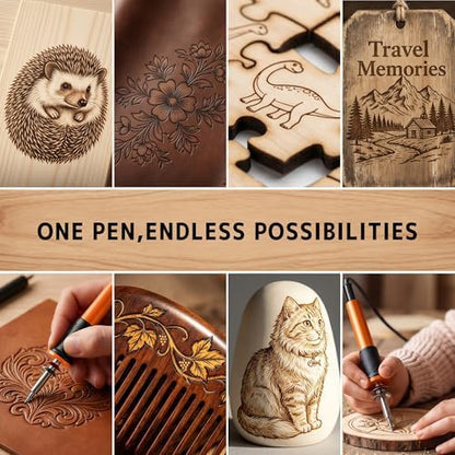 Wood Burning Kit for Adults Teens Beginners Easy to Use - Image 6