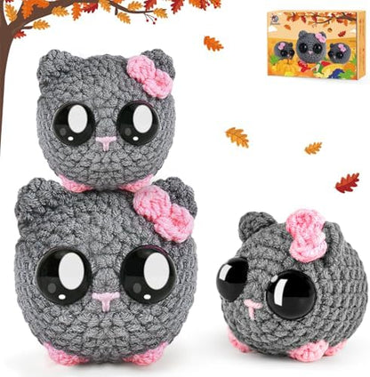 Crochetta Beginner Crochet Kit with Step-by-Step Video Tutorials, Learn to Crochet for Adults & Kids, Knitting Craft Supplies, Hanging Plants Home Decor (40%+ Yarn) by Crochetta