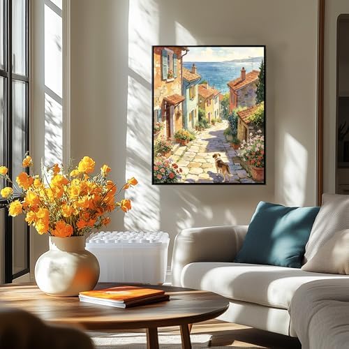 NKVNKV Paint by Numbers Kit for Adults Beginners, Mountain Adult Paint by Numbers on 20" Lx16 W Canvas for Painting Kits for Adults in Colorful Box，for Gift Home Wall Decor Without Frame - Image 7