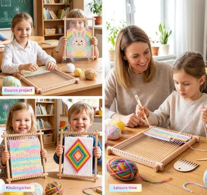 Weaving Loom for Kids,Knitting Loom Kit Crafts for Kids Ages 8-12 Beginners - Image 2