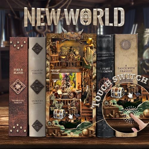 Spilay Book Nook Kit for Adults, Vintage DIY Miniature House Kit - Image 2
