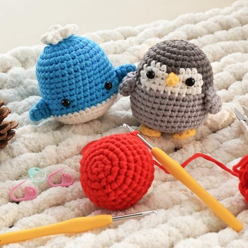 Beginner Crochet Kit for Adults - Crochet Animal Amigurumi Starter Kit - Image 5