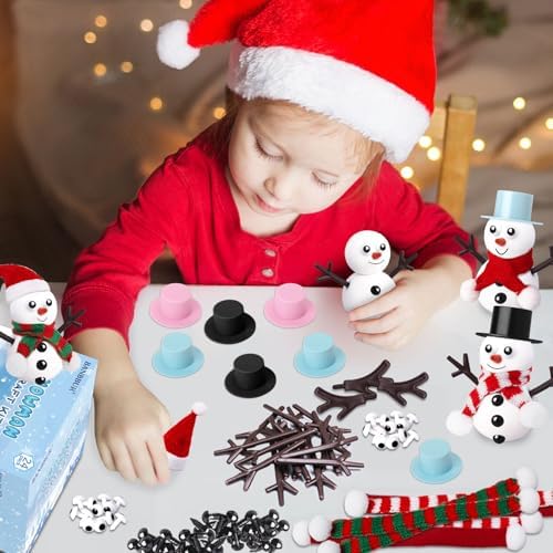 BANBBUR 24 Pack Christmas Stocking Stuffers for Kids, Build a Snowman Kit - Image 6