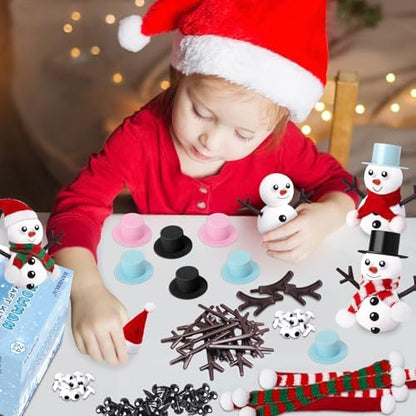 BANBBUR 24 Pack Christmas Stocking Stuffers for Kids, Build a Snowman Kit - Image 6