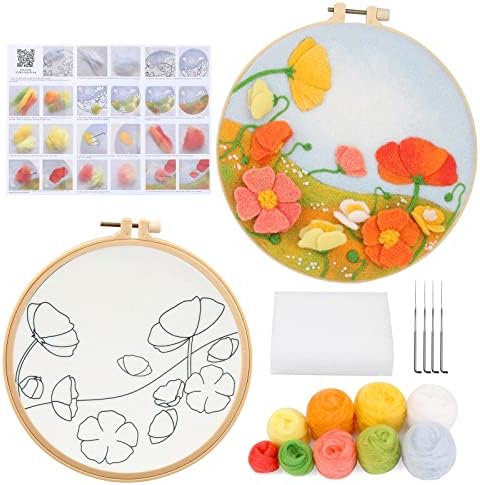 Mayboos Needle Felting Starter Set, Needle Felting Painting Kit by Mayboos