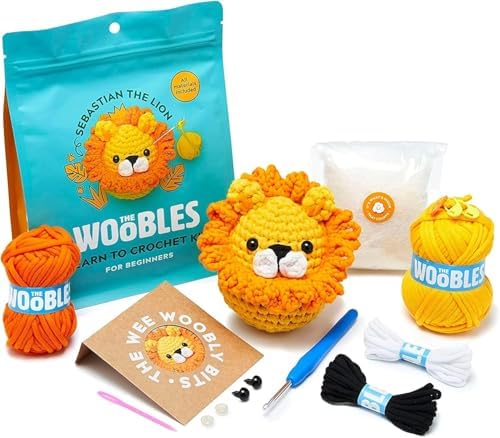The Woobles Crochet Kit for Beginners (Sebastian the Lion) by TheWoobles