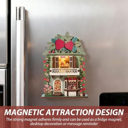 Book Nook Kit DIY Miniature House 3D Wooden Puzzle Bookshelf Decor - Image 3