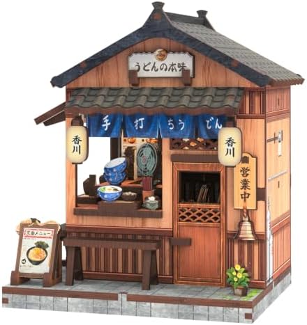 Cutefun DIY Miniature House Kit, 103 Pcs 3D Wooden Puzzle Tiny House by Cutefun