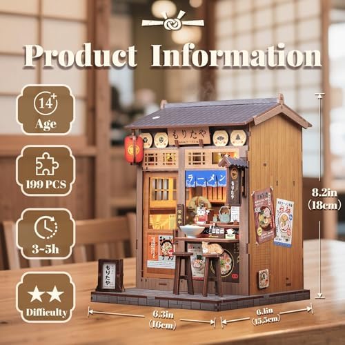 CUTEBEE Japanese Book Nook Kit, DIY Miniature House Kits for Adults - Image 2