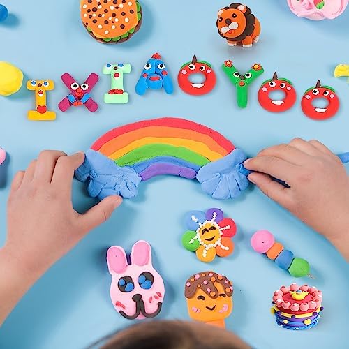 Ixiaoyoo Air Dry Clay, 30 Colors Foam Modeling Clay for School Projects - Image 3