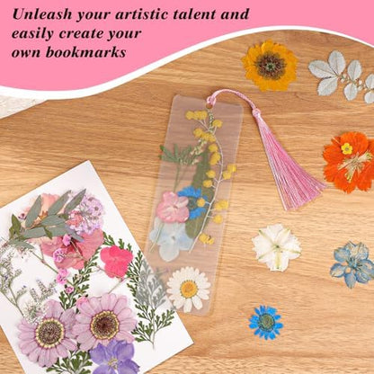 326Pcs Pressed Flower Bookmark Making Kit, DIY Bookmark Kit for Book Lover - Image 6