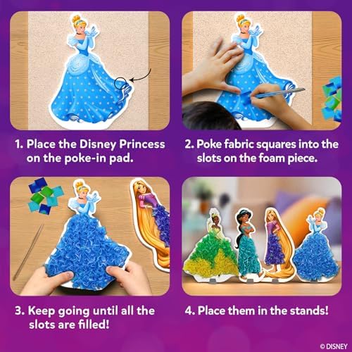 Skillmatics Poke-in Art – Disney Princesses, Wood Craft Kit, Gift for Kids - Image 4